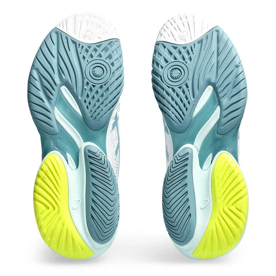 Asics Gel Blast FF Womens Court Shoes (White-Soothing Sea) - Image 3