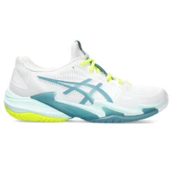 Asics Gel Blast FF Womens Court Shoes (White-Soothing Sea)