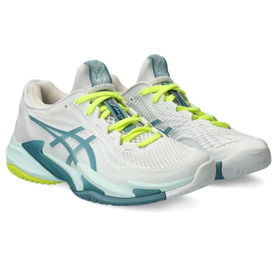 Asics Gel Blast FF Womens Court Shoes (White-Soothing Sea) - Image 4