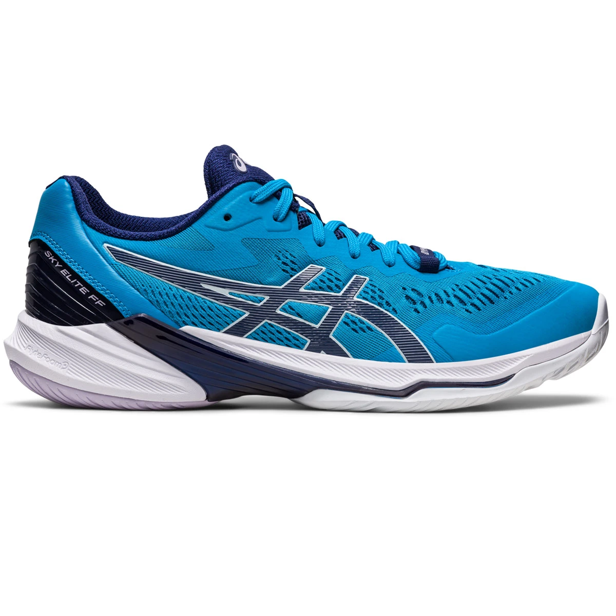 Asics Sky Elite FF 2 Mens Court Shoes (Island Blue-Indigo Blue) - Image 3