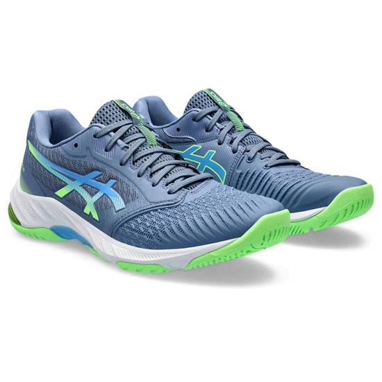 Asics Netburner Ballistic FF 3 Mens Court Shoes (Denim Blue-Water Scape)
