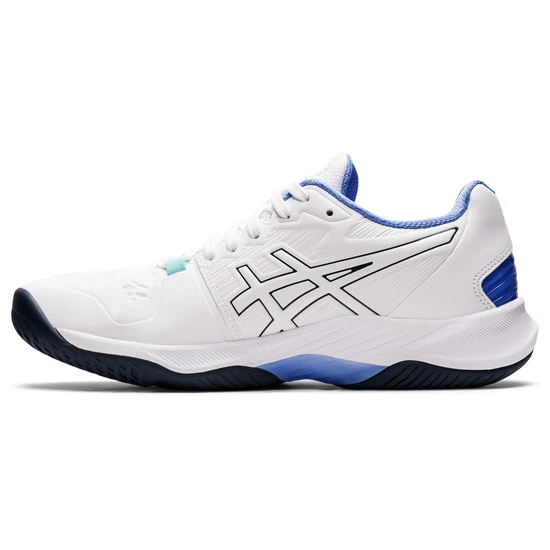 Asics Sky Elite FF 2 Womens Court Shoes (White-French Blue) - Image 3