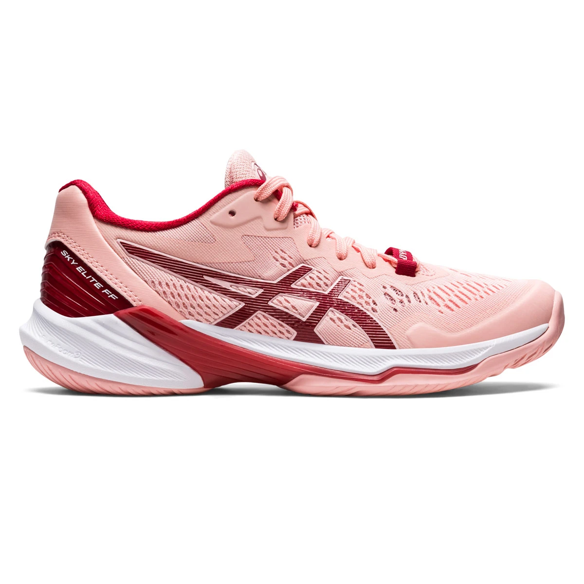 Asics Sky Elite FF 2 Womens Court Shoes (Frosted Rose-Cranberry) - Image 2