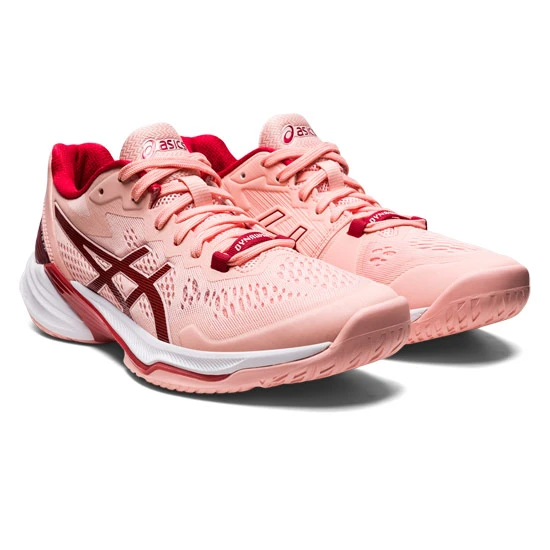 Asics Sky Elite FF 2 Womens Court Shoes (Frosted Rose-Cranberry) - Image 3