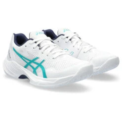 Asics Sky Elite GS Junior Court Shoes (White-Lagoon)
