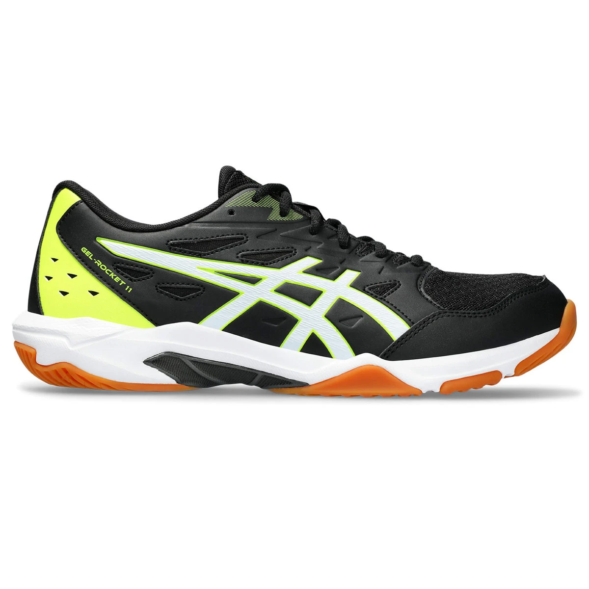 Asics Gel Rocket 11 Mens Court Shoes (Black-White) - Image 2