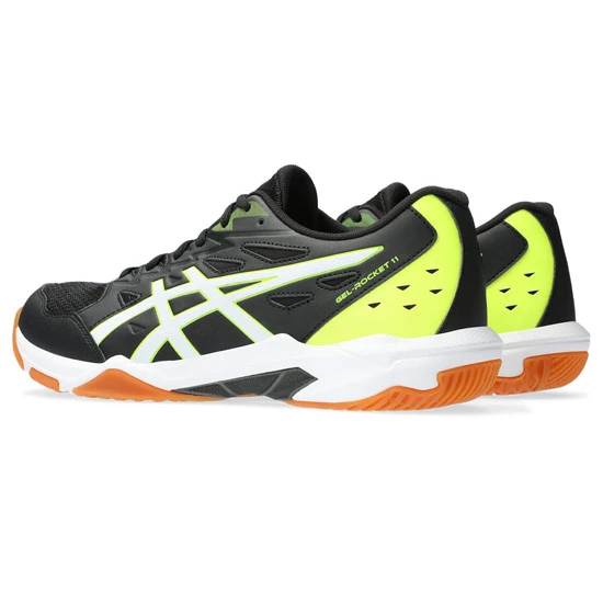 Asics Gel Rocket 11 Mens Court Shoes (Black-White)