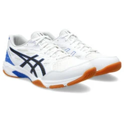 Asics Gel Rocket 11 Mens Court Shoes (White-Black)