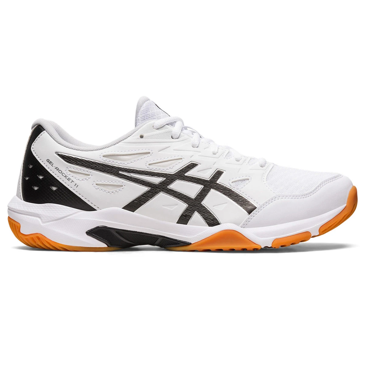Asics Gel Rocket 11 Mens Court Shoes (White-Pure Silver) - Image 2