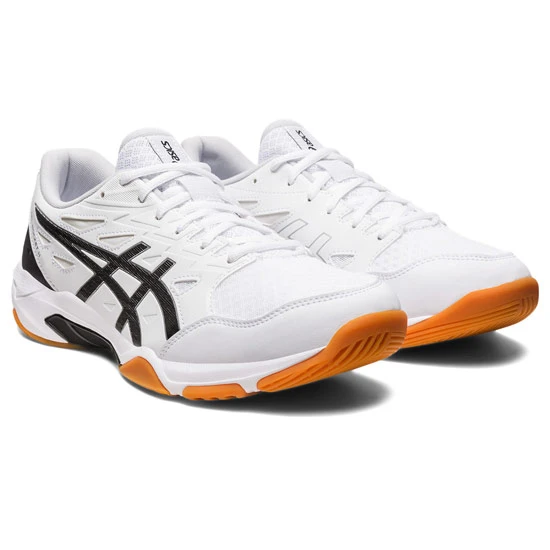 Asics Gel Rocket 11 Mens Court Shoes (White-Pure Silver) - Image 4