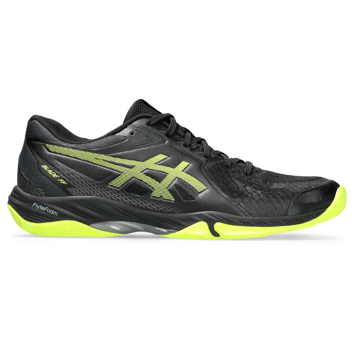Asics Gel Blade FF Mens Court Shoes (Black-Safety Yellow) - Image 2