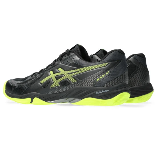 Asics Gel Blade FF Mens Court Shoes (Black-Safety Yellow) - Image 3