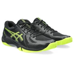 Asics Gel Blade FF Mens Court Shoes (Black-Safety Yellow)