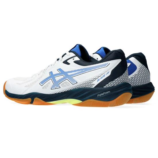 Asics Gel Blade FF Mens Court Shoes (White-Illusion Blue) - Image 2