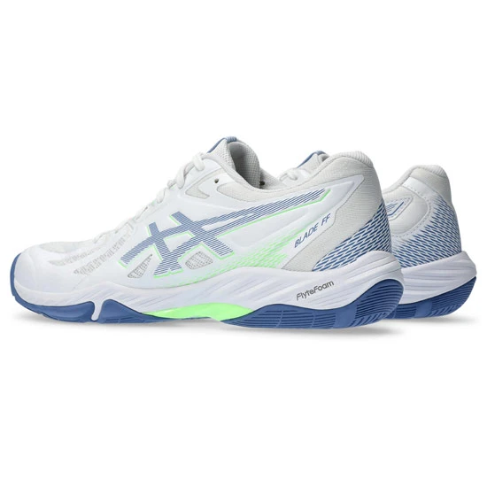 Asics Gel Blade FF Mens Court Shoes (White-Denim Blue) - Image 4