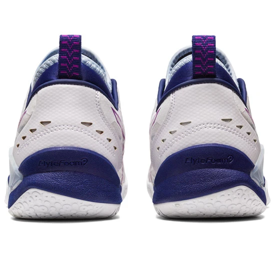 Asics Gel Blast FF Womens Court Shoes (White-Orchid) - Image 3