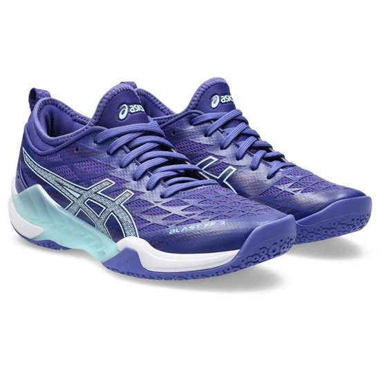 Asics Gel Blast FF 3 Womens Court Shoes (Eggplant-Aquamarine) - Image 4