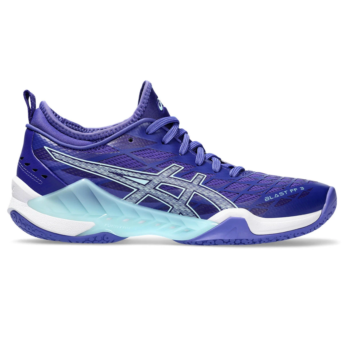 Asics Gel Blast FF 3 Womens Court Shoes (Eggplant-Aquamarine)