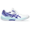 Asics Gel Task 3 Womens Court Shoes (White-Eggplant)