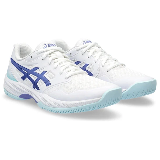 Asics Gel-Court Hunter Womens Court Shoes (White-Blue Violet) - Image 2