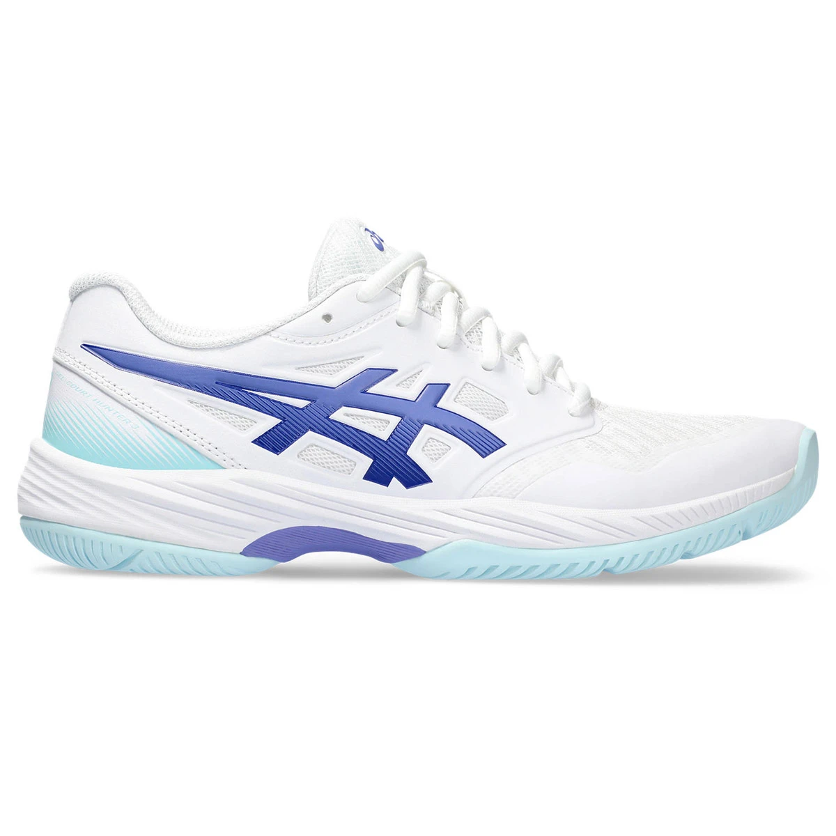 Asics Gel-Court Hunter Womens Court Shoes (White-Blue Violet)