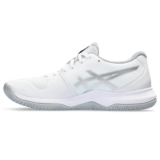 Asics Gel Tactic 12 Womens Court Shoes (White-Pure Silver) - Image 2