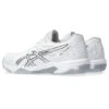 Asics Gel Rocket 11 Womens Court Shoes (White-Pure Silver)