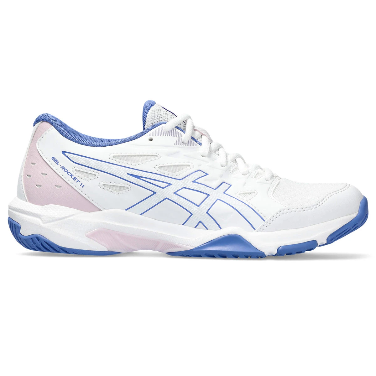 Asics Gel Rocket 11 Womens Court Shoes (White-Sapphire)