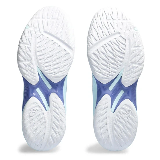 Asics Gel Beyond FF Womens Court Shoes (White-Aquamarine)