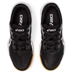 Asics Gel Upcourt 5 GS Junior Court Shoes (Black-White)