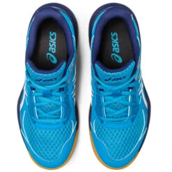 Asics Gel Upcourt 5 GS Junior Court Shoes (Island Blue-White)