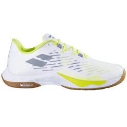 Babolat Shadow Tour 5 Mens Badminton Shoes (White/Lime)