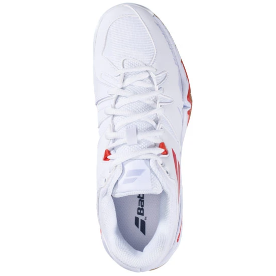 Babolat Shadow Spirit Womens Court Shoes (White-Lavender) - Image 2