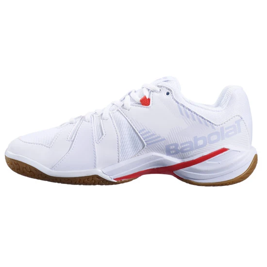 Babolat Shadow Spirit Womens Court Shoes (White-Lavender) - Image 4