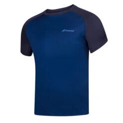 Babolat Play Boys Crew Neck Tee (Estate Blue)
