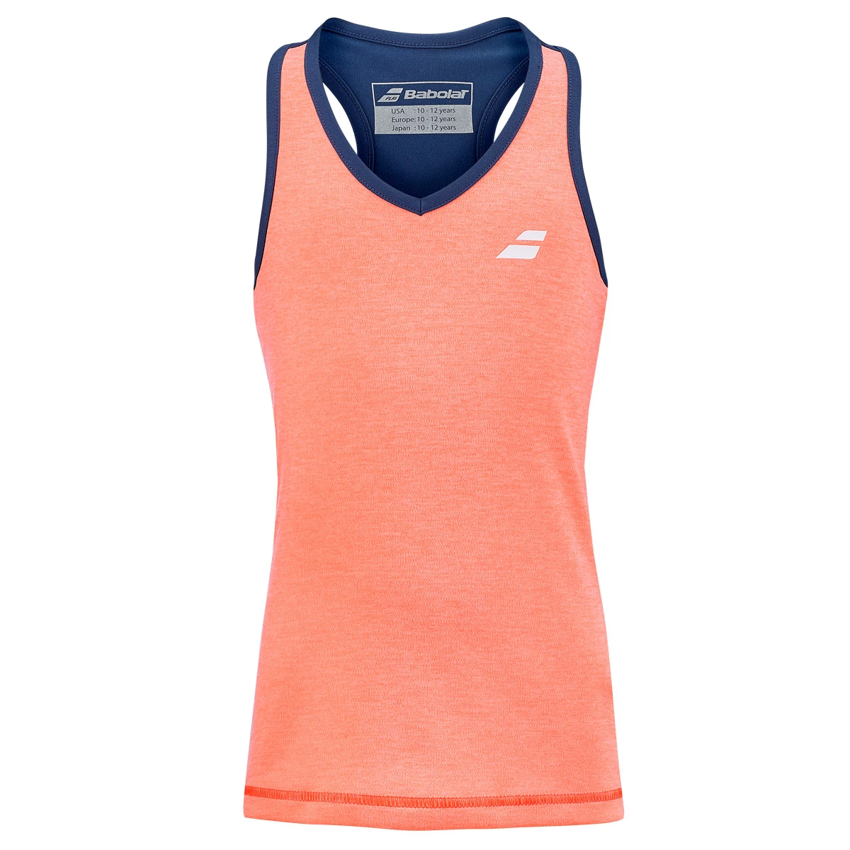 Babolat Play Girls Tank Top (Fluo Strike- Estate Blue) - Image 2