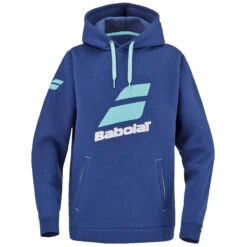 Babolat Exercise Junior Hooded Sweat Top (Estate Blue)