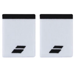 Babolat Logo Jumbo Wristband (White-Black)