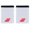 Babolat Logo Jumbo Wristband (White-Strike Red)