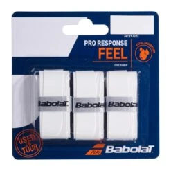 Babolat Pro Response Feel Overgrip 3 Pack (White)