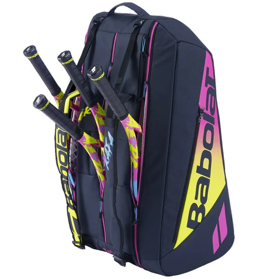 Babolat RH12 Pure Aero Rafa X12 Racket Bag (Yellow-Pink-Blue) - Image 2