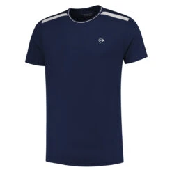 Dunlop Club Boys Crew Tee (Navy- White)