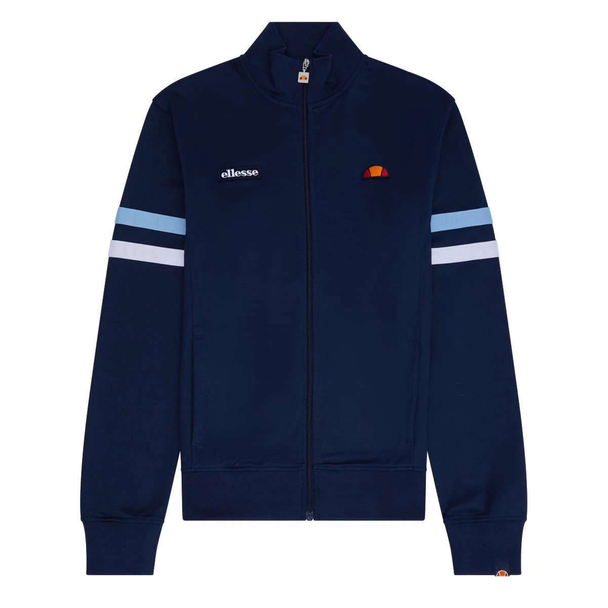 Ellesse Roma Mens Track Top (Navy - Light Blue - White) - Image 3