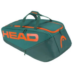 Head Pro Racket Tennis Bag XL (Dark Cyan-Fluo Orange)