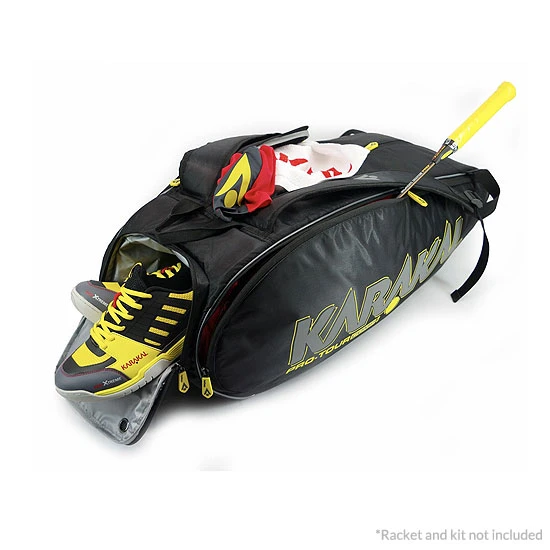 Karakal Pro Tour Competition 9 Racket Bag (Black) - Image 2