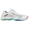 Mizuno Wave Lightning Z7 Court Shoes (White-Hi Vis)