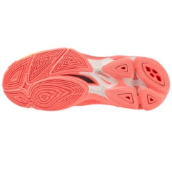 Mizuno Wave Lightning Z7 Womens Court Shoes (Candy Coral/Black/Bolt 2)
