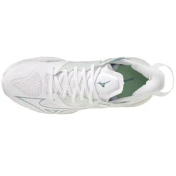 Mizuno Wave Mirage 5 Womens Court Shoes (White/Glacial Ridge/Patina Green)