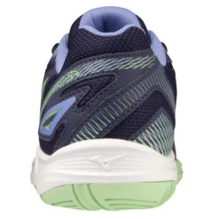 Mizuno Stealth Star 2 Junior Court Shoes (Evening Blue/Techno Green)