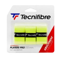 Tecnifibre Players Pro Overgrip (3 Grips) (Neon Yellow)